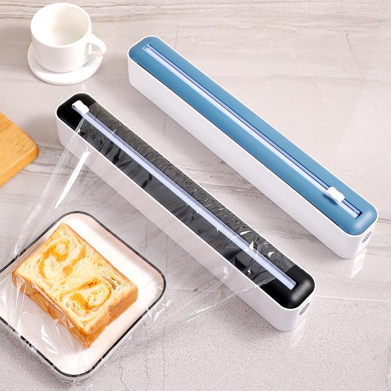 Multifunctional Tear Free Food Wrap Sliding Cutter Suitable for Cling Film & Aluminum Foil Home Restaurant Kitchen Use