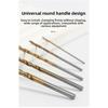 50pc Titanium Plated Fried Dough Twists Drill Set 1-3mm Small Drill Electric Drill Set DIY Woodworking Drill Bit
