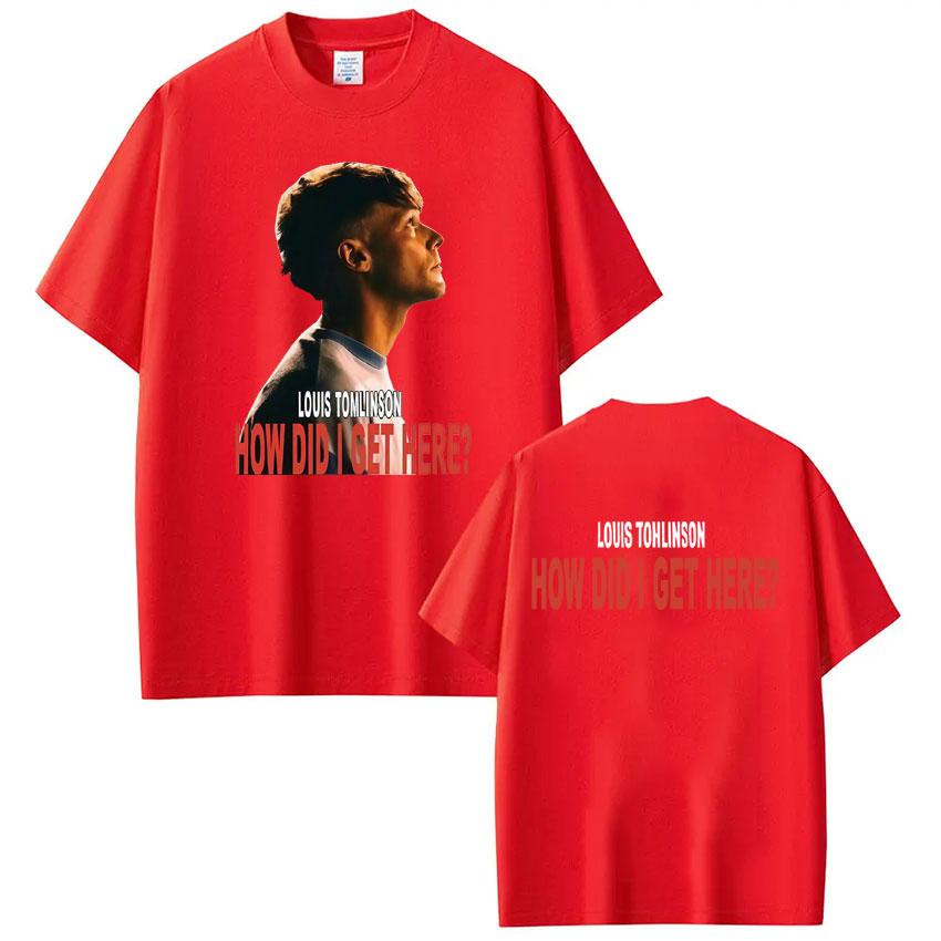 Singer Louis Tomlinson How Did I Get Here Tour 2026 Print Tees Men Women Hiphop Tshirt Casual pure Cotton Tshirs Streetwear