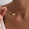 Minimalist Clavicle Necklaces for Women Tiny Heart LOVE Necklaces Dainty Fashion Jewelry Beach Summer Collares Bijoux
