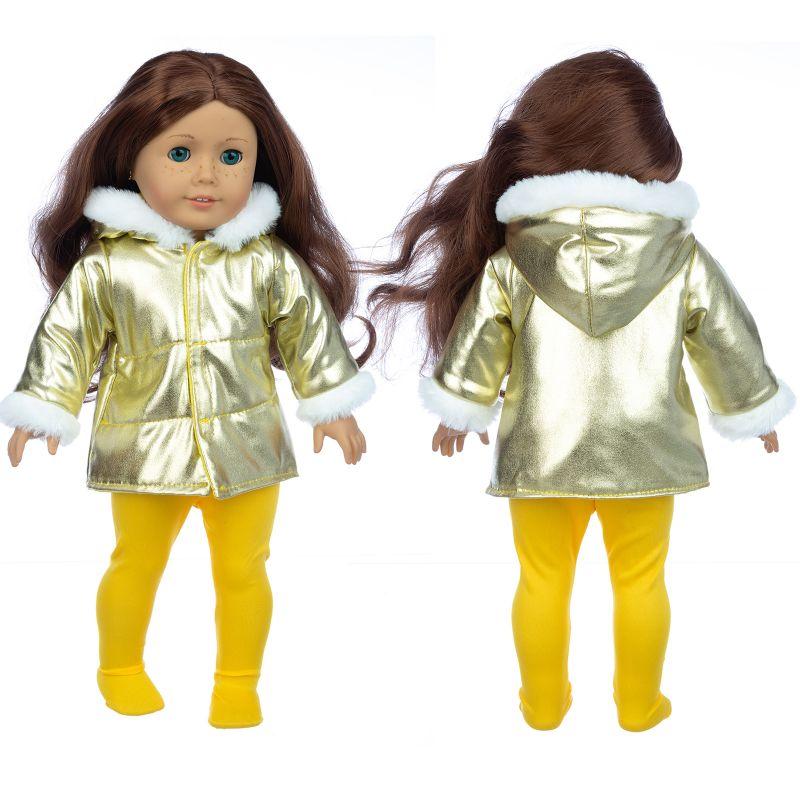 43cm Baby Neugeborenen Puppe Winterkleidung für Baby Puppe Kleidung 18 Zoll Mädchen Puppe Jacke Mantel, Schuhe sind nicht enthalten.