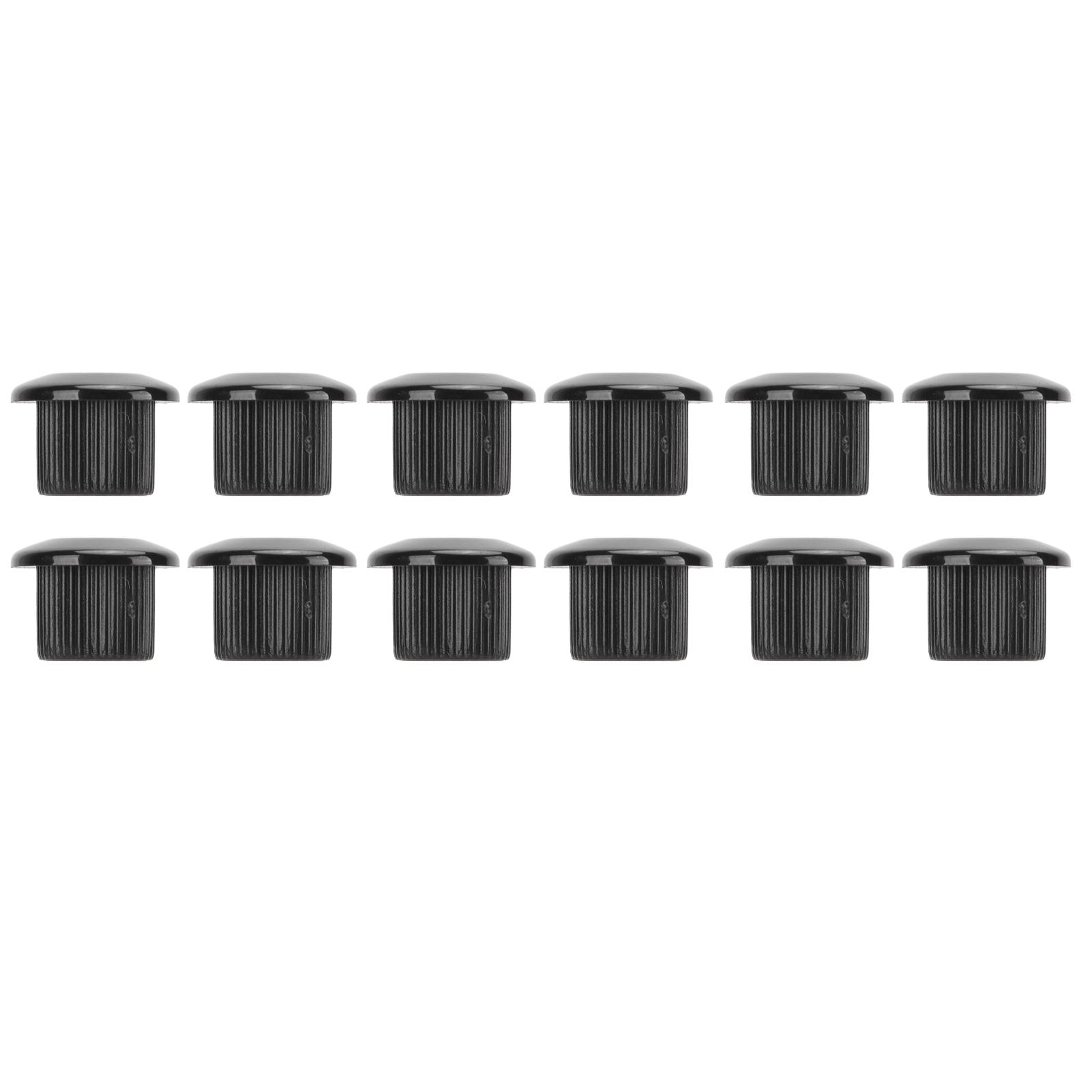 

12Pcs Acoustic Guitar Tuner Conversion Bushing 10mm Plastic Adapter Accessory Set Kit Black чёрный