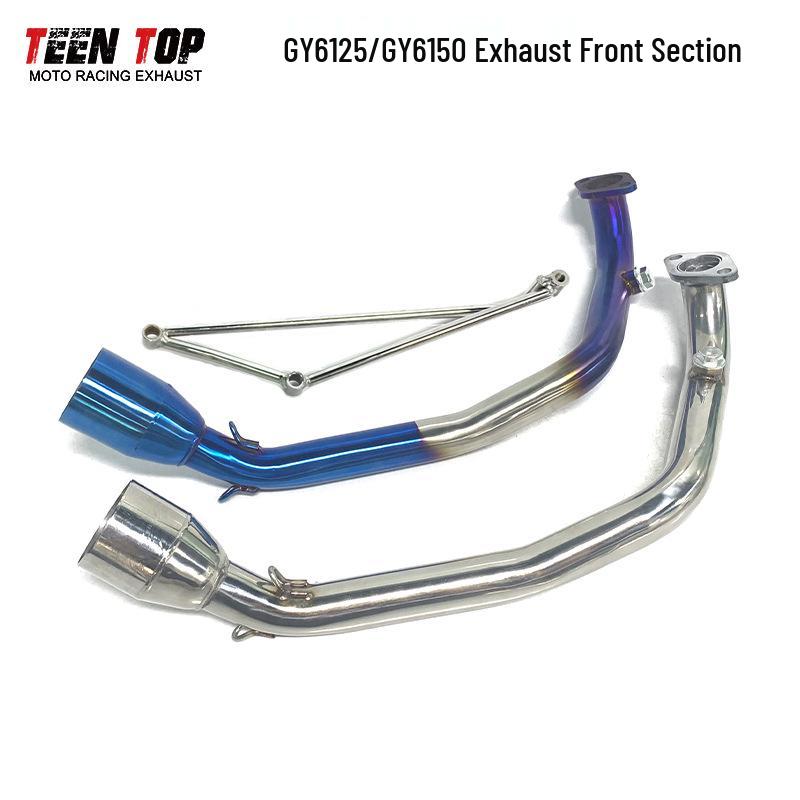 Stainless Steel Front Exhaust Pipe for Yamaha GY6 125/150 Motorcycle