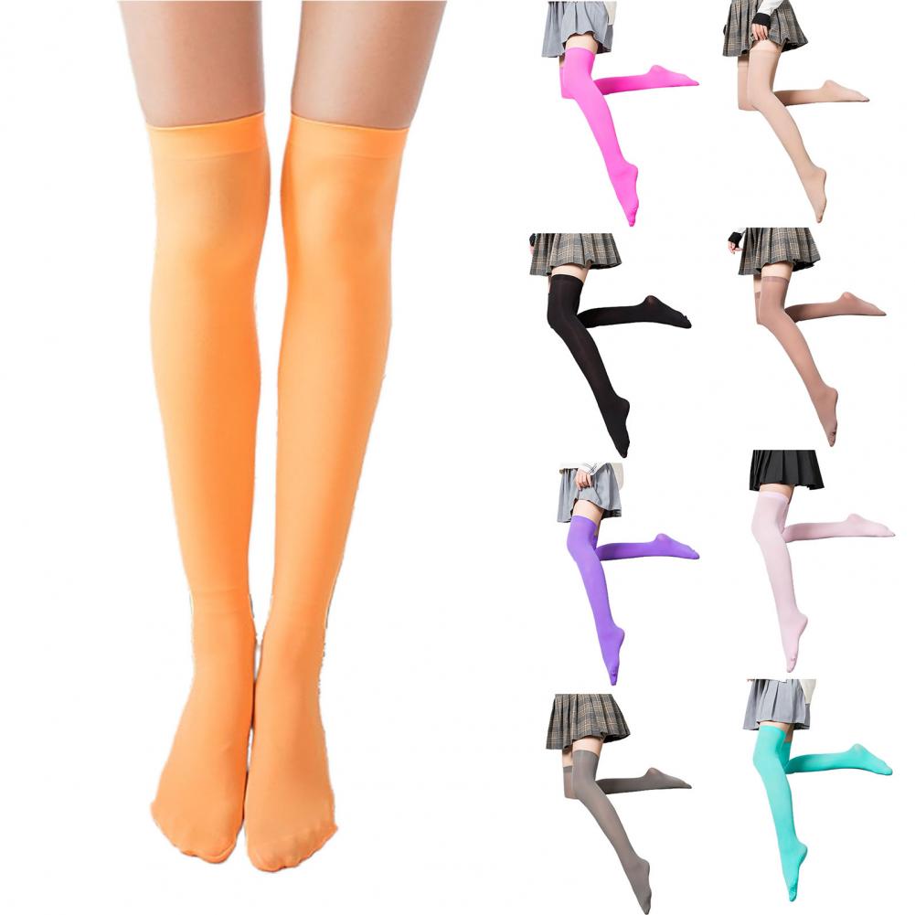 1 Paar hochelastische, atmungsaktive, leichte Strümpfe für Mädchen, süßer japanischer Stil, Overknee-Socken für Damen, Streetwear