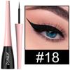 18 colori eyeliner liquido ad asciugatura rapida impermeabile eyeliner a lunga tenuta ombretto sistema di colori misti eyeliner penne per trucco occhi glamour
