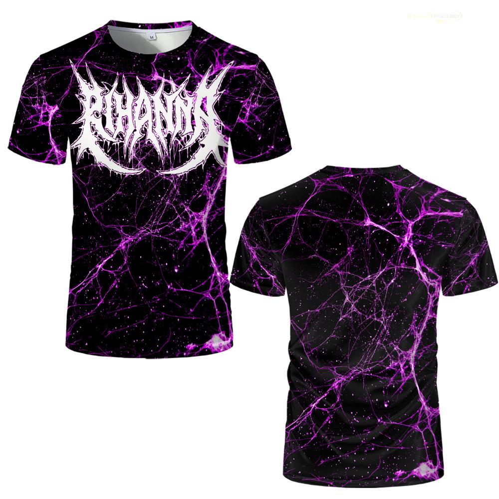 

Чоловіча футболка Metal Rock Gothic Retro Стиль Punk Y2K Oversize Hip-hop З круглим вирізом З коротким рукавом Футболка M
