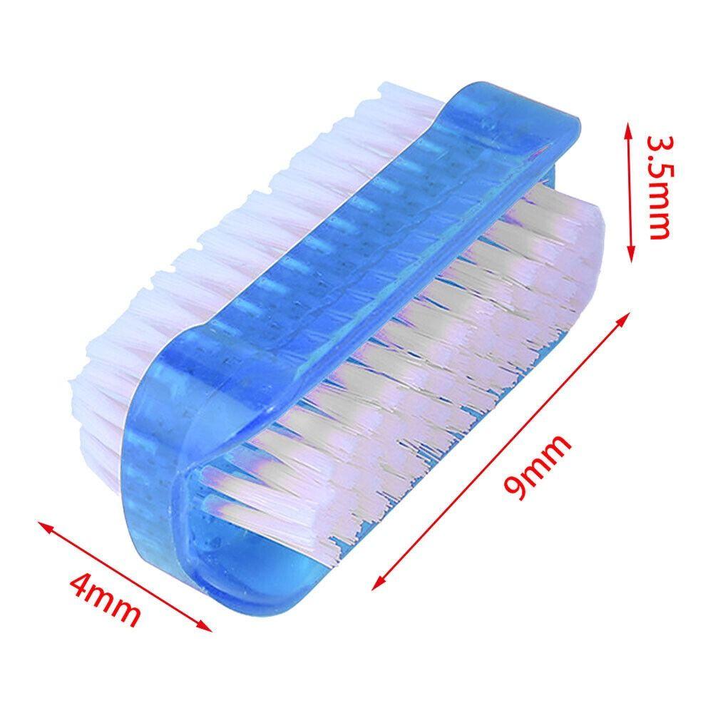 Nail Art Accessories Nail Dust Brushes Plastic Nail Brush Portable Nail Cleaning Brush