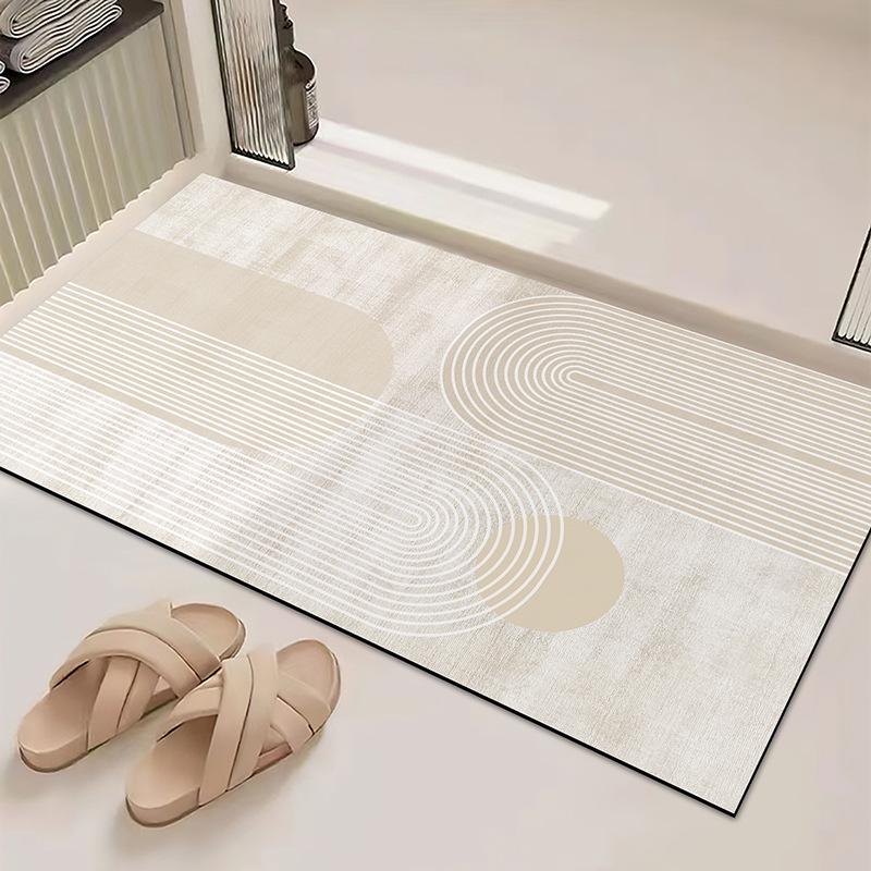 Diatom Mud Bathroom Mat - Quick-Dry, Water-Absorbent, Wear-Resistant Floor Mat for Shower Rooms