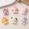 10PCS Cartoon DIY Resin Accessories Animal Hats Creamy Glue Handmade Hair Clips Phone Cases Shoe Buckles Accessories