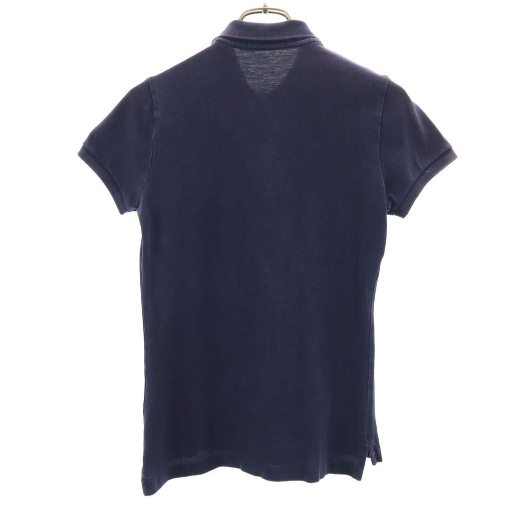 RALPH LAUREN Short sleeve skinny Polo shirt M Navy Fawn Women Used