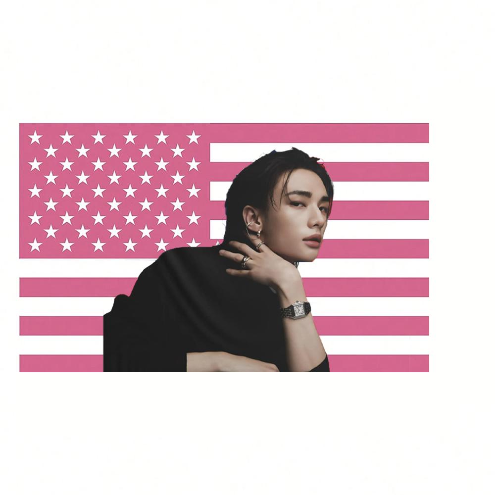 1PC SKZ Hwang Hyun jin Photo Tapestry Background Decoration Dormitory Bedhead Living Room Sofa Background Durable Decoration