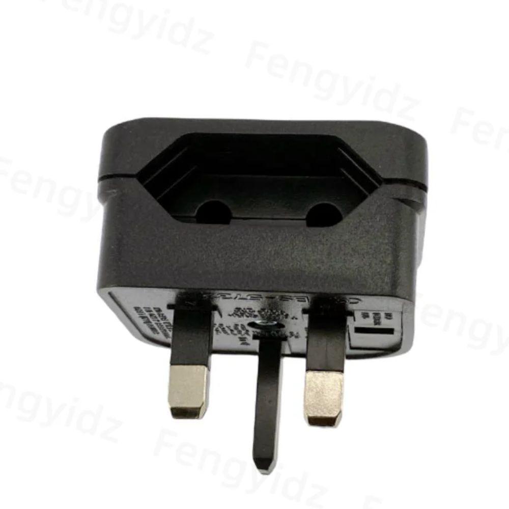 2025 2 Pin To 3 Pin EU To UK Power Portable PC Travel Plug Adapter 250v Charger European