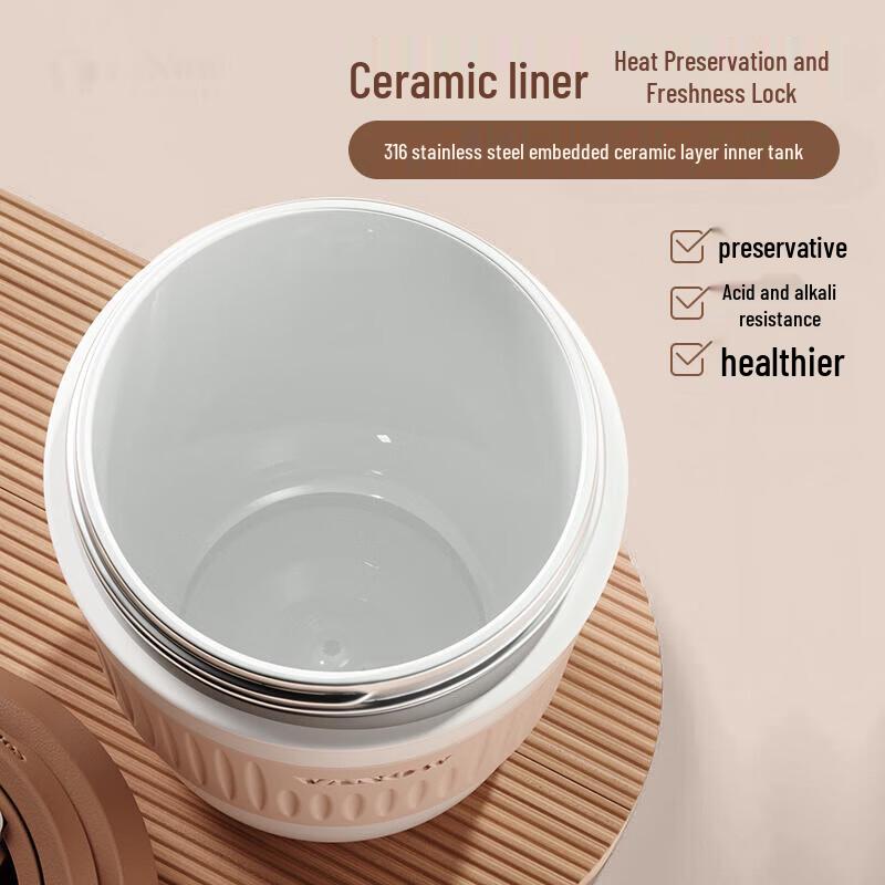 Vanow Ceramic Lined Insulated Travel Mug