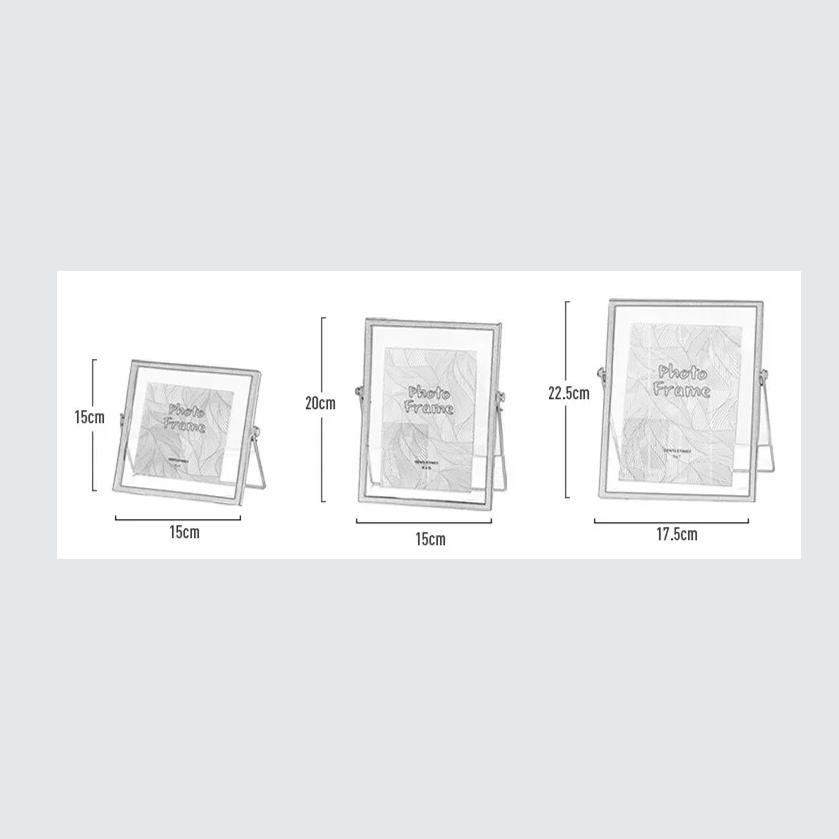 4/6/7inch Metal Photo Frame Nordic Gold Painting Picture Poster Wall Photoes Cube Frames Baby Black Family Decorative