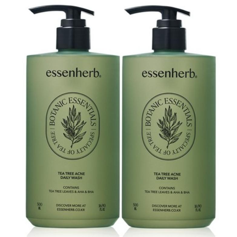 [Essenherb] Tea Tree Arc / Earl Grey Milk / Rosemary Scrub Daily Body Wash (500ml)