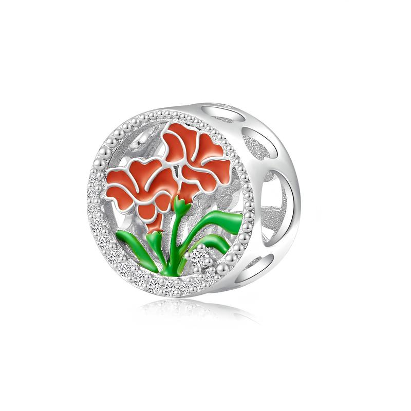 Charms Do Pandora Zawieszka Charms Goździki Maj Srebro 925 Charmsy Trusky