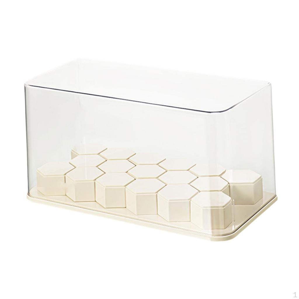 Actionfiguren Vitrine Schaukasten Organizer Spielzeug Figuren mit Bausteinen Puppenaufbewahrung