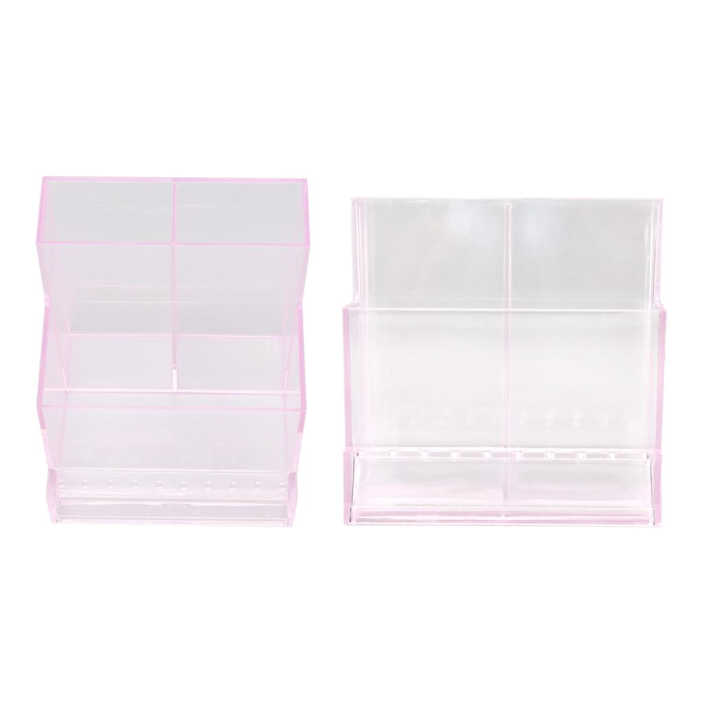 Nail Drill Machine Storage Box Acrylic Manicure Tool Storage Box Nail Art Storage Rack Pink