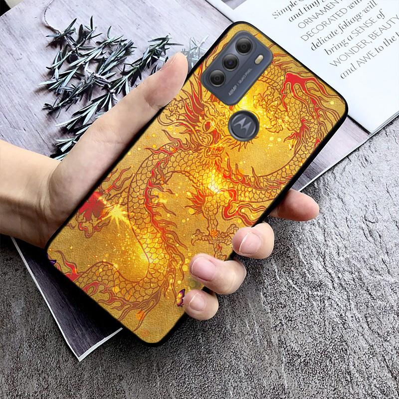 Fashion Niedlichen China Dragon Telefon Fall Für Moto G84 G22 G32 G42 G52 G62 G53 G72 G60 G60S G100 G10 G20 G30 g13 G50 G 5G G Pure