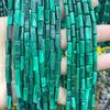 Pure Natural Malachite Tube & Oval Abacus Loose Beads for DIY Bracelet Jewelry