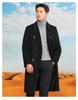 Men’s Double-Breasted Wool Trench Coat - Long Over-the-Knee Suit Collar for Autumn and Winter