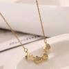 4-in-1 Wearing Lucky Four Leaf Clover Necklace for Women Love-heart Pendant