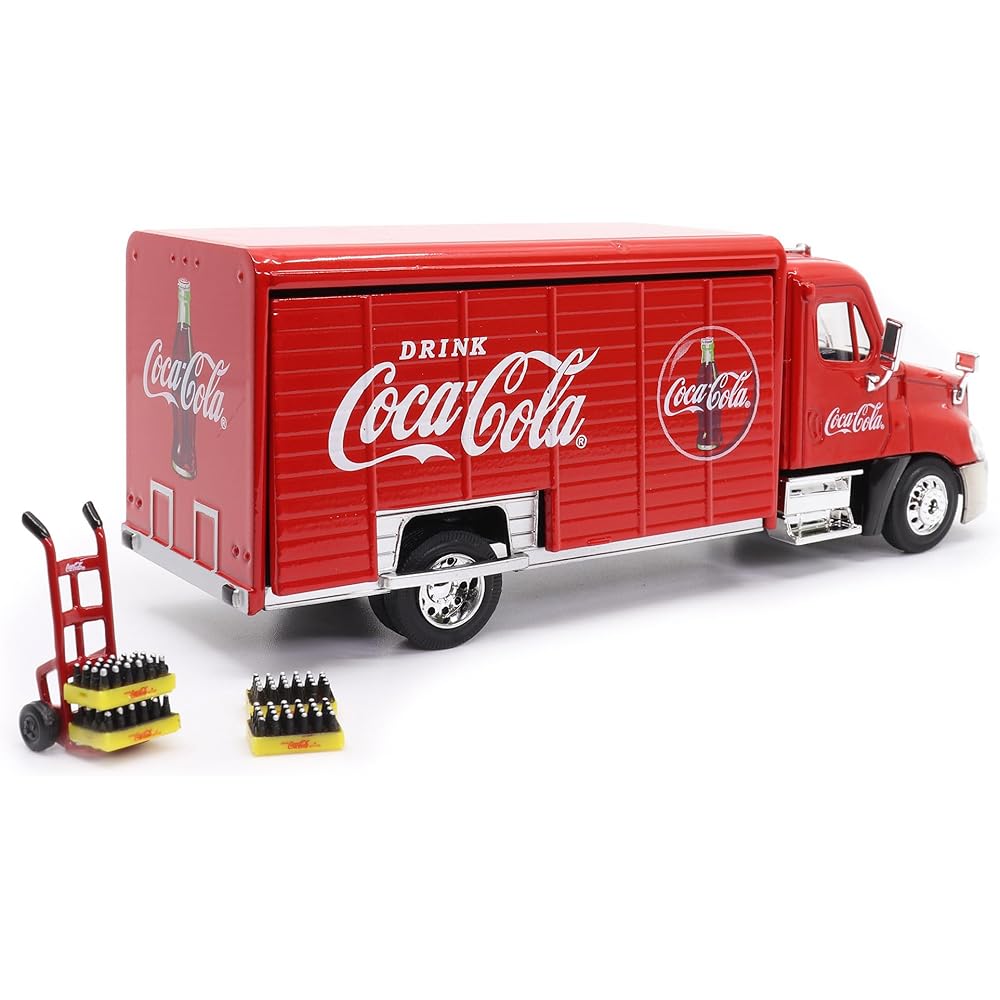 Coca-Cola Getränke-Lieferwagen mit Zubehör