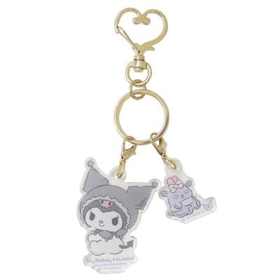 My Melody Kuromi 50th & 20th Anniversaries Kuromi Double Acrylic Keychain