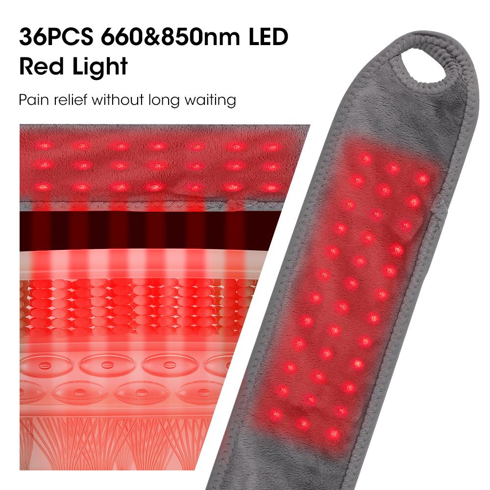 660 & 850nm Red Light Heating Pad 3 Levels Electric Vibration Wrist Hand Massager Joint Wrap Sports Knee Foot Ankle Brace Belt
