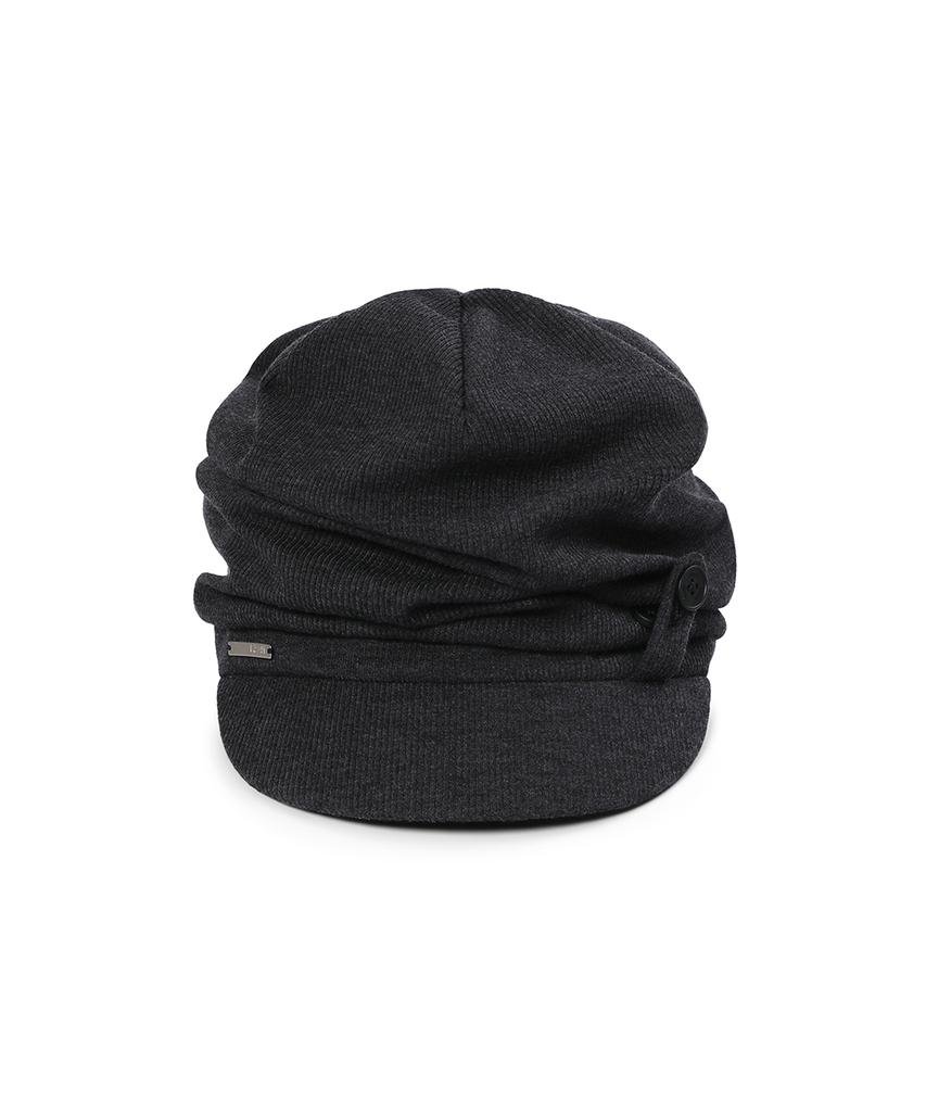 MISEKI SEOUL Tokyo Shirring Turban Cap Charcoal