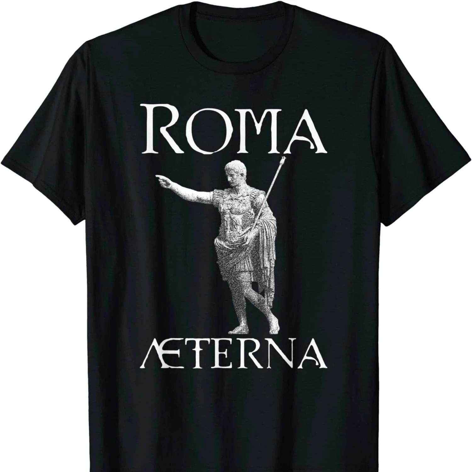 Рим Вечный SPQR Римская Империя Футболка Новая 100% Хлопок Короткий Рукав Круглый Вырез Футболка Повседневная Мужская S