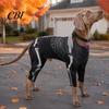 Fashionable Puppy Skeleton Shirt Dog Costume, Print Four-legged Outfit, Spooky Breathable Pet Clothing for All Sizes Cool Pullover Halloween
