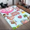 Custom Name,Diddl Home Sofa Decoration for Living Room & Bedroom, Non‑Slip Play Flannel Floor Mat for Game Room
