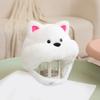 White Terrier Dog Hat Soft Fleece Winter Hat For Cold Weather Easy To Wear Photo Props