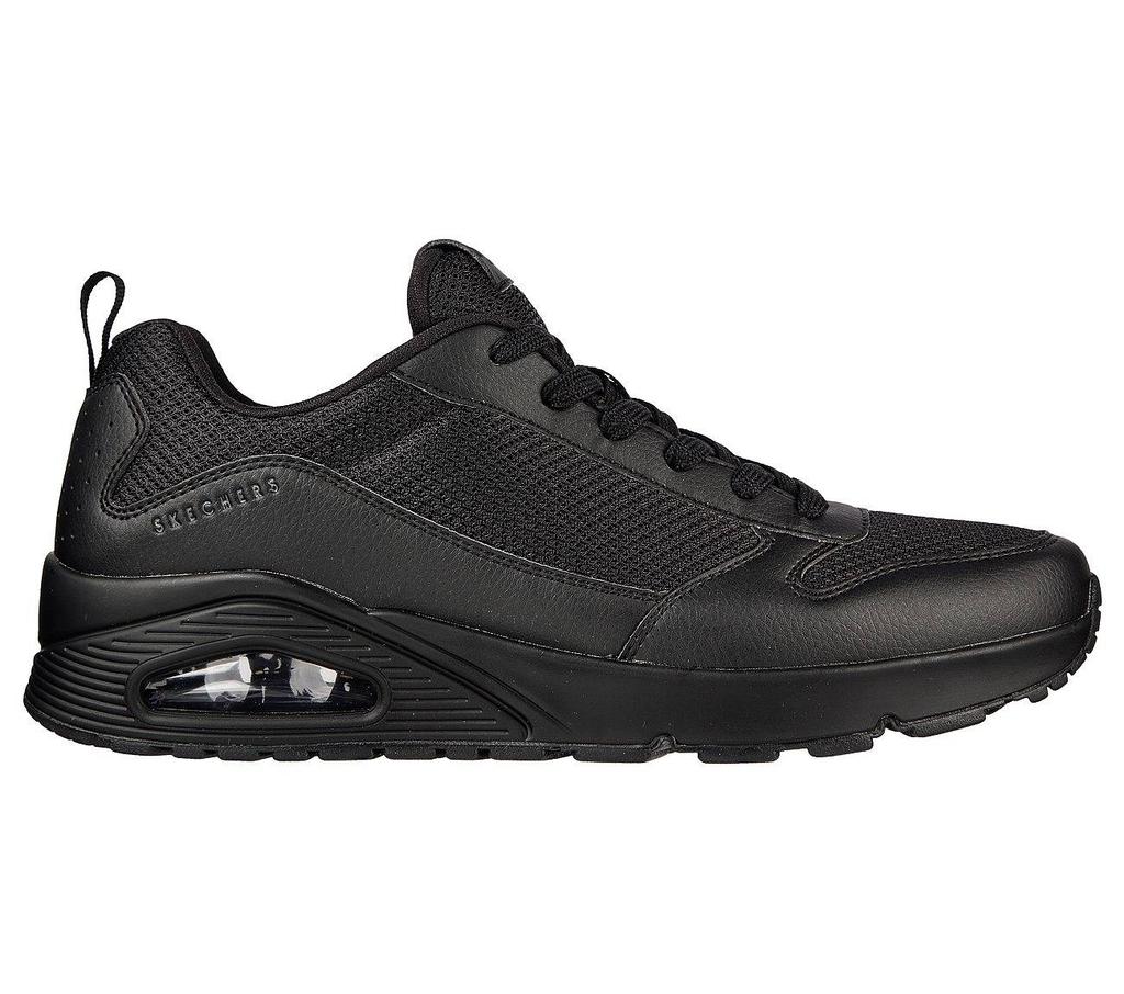Buty sportowe męskie Skechers Uno Fastime sneakersy czarne (237016-BBK)