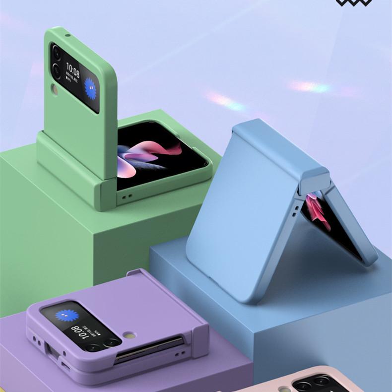 Anti -Fingerprint Shockproof Zflip4 Case For Samsung Galaxy Z Flip4 Flip 4 5g Flip3 Flip 3 Protection Cover For Samsung Flip4