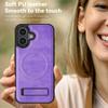 KEYSION Luxuxy PU Leather Magnetic Case for MagSafe for iPhone 16 Plus 15 Kickstand Shockproof Phone Cover for iPhone 15 16 Plus