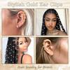 40-Piece New Dreadlock Hair Ring Set - Floral Tube Hair Accessories