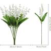 6X Artificial Faux Lily of The Valley Bouquet Outdoor Wedding Flower Decor