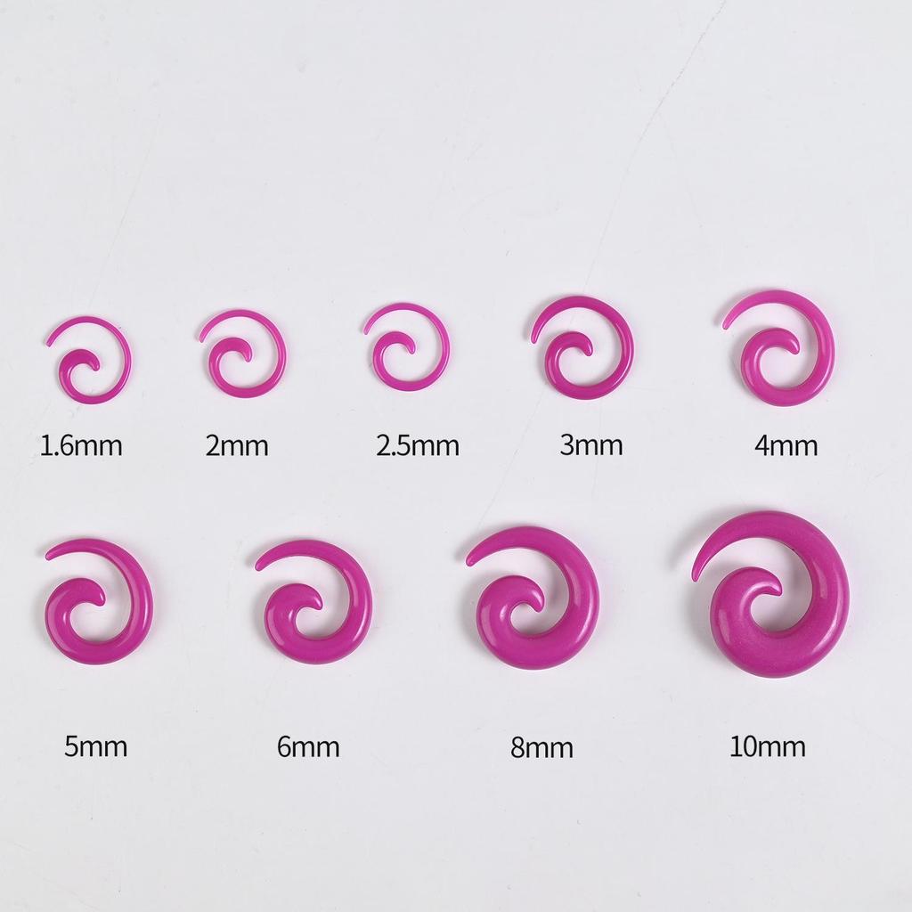 Acrylic Heart & Triangle Ear Plugs – Colorful Piercing Jewelry In Multiple Sizes