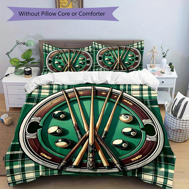3pcs Pool Balls Soft and Comfortable Breathability, Bedding Set, Machine Washable, Suitable for All Seasons114