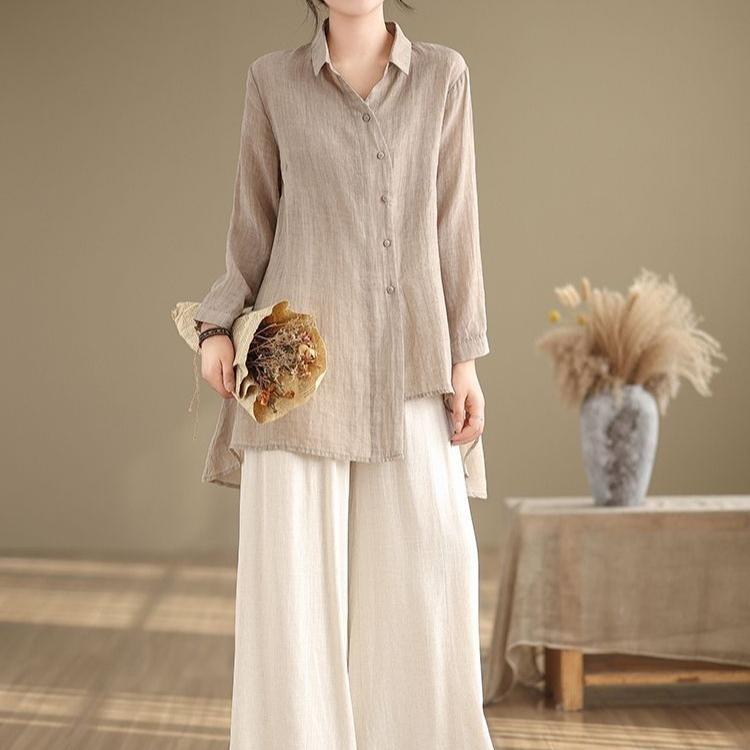 Sunscreen Shirt Long Sleeved Spring/summer Thin Air Conditioning Cardigan Mid-length Casual Style Outerwear