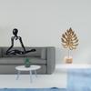 Creative Abstract Thinker Statue Decorative Figurine Unique Metal Sculpture Ornament for Bedroom