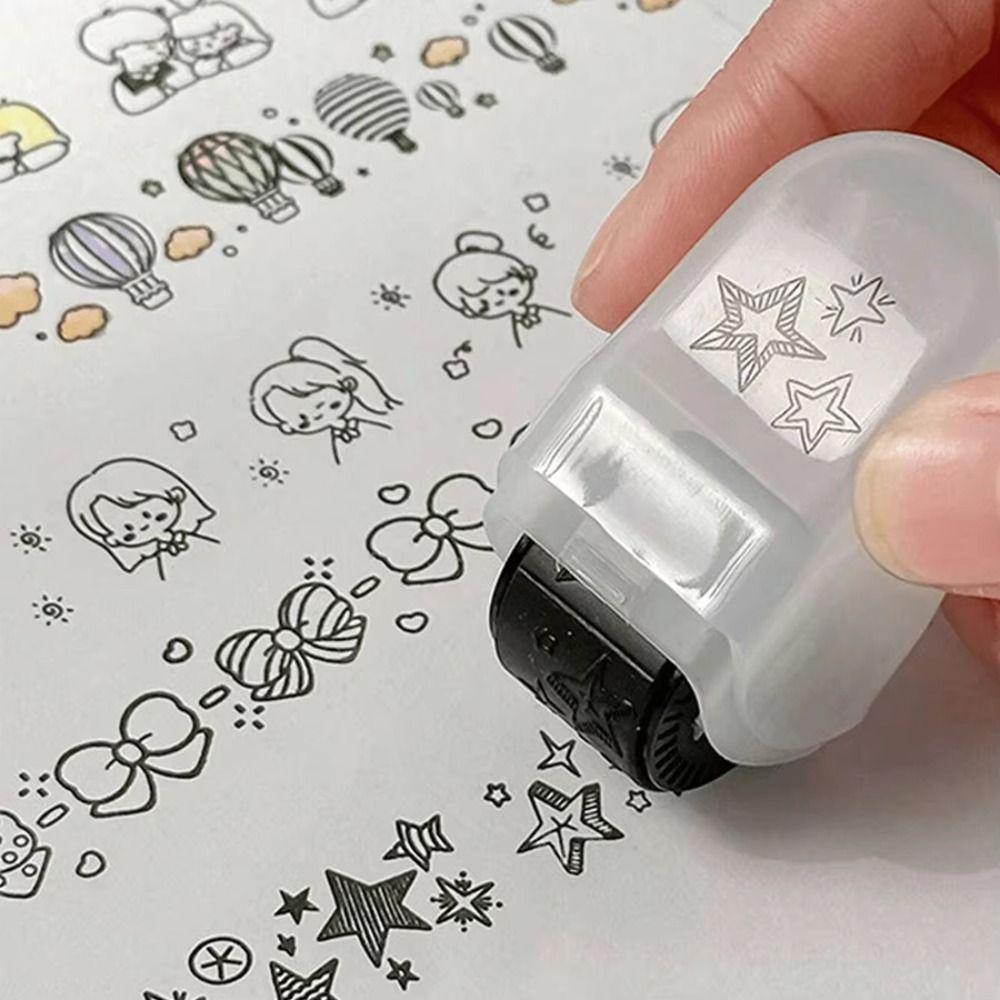 Drawing Marking Graffiti Doodle Roller Stamp Decorative Pattern Highlighter Roller  Journaling