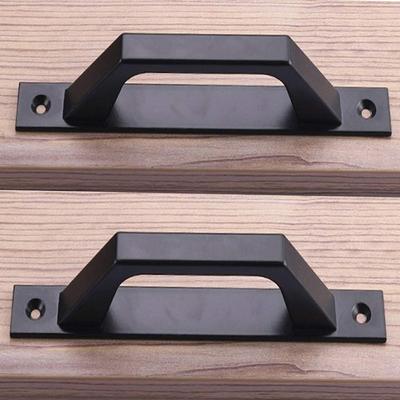 1/2pcs Easy Installation Barn Door Handle Sliding Wooden Door Aluminum Alloy Die-Casting Handle