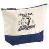 Large Makeup Bag - PLANETEE - I Can't I'm an Audiologist - Cotton - 33×23×11 Cm (5 Liters) - Metal Zip Closure