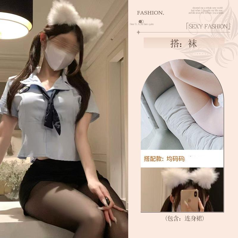 Sexy Lingerie Free Fun Female Abstinence Sexy Pajamas Qn Costume Uniform Cosplay Student Fun