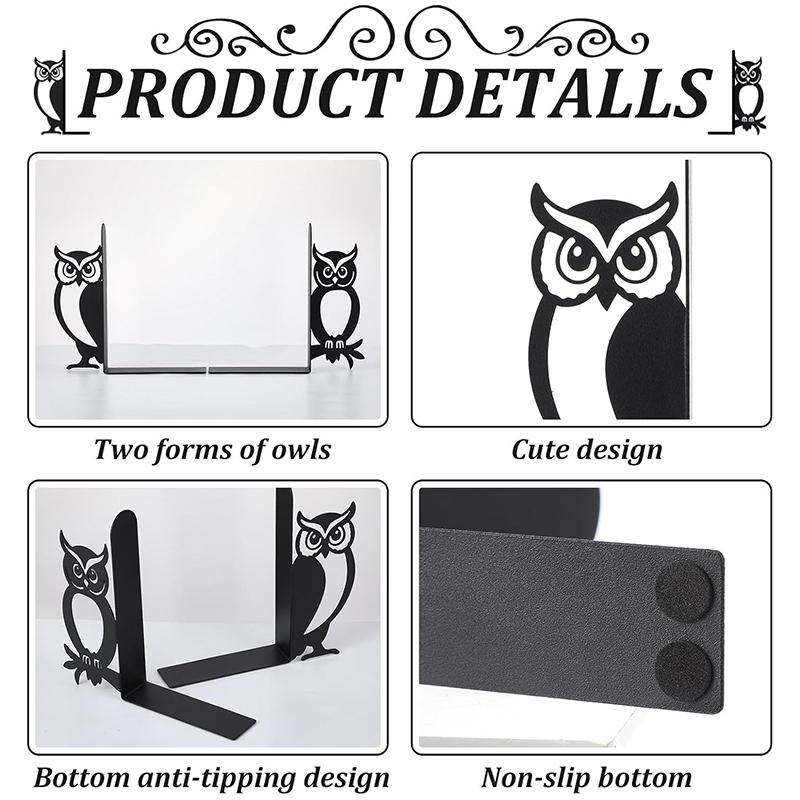 Cute Cat-Shaped Bookend, Desktop Bookshelf, Book Clip, Stationery Storage Book Stand, Home Desktop Decoration.