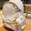 Adorable Plush Cluck Chick Stress Relief Keychain Cute Cartoon Pendant For Students And Gifts