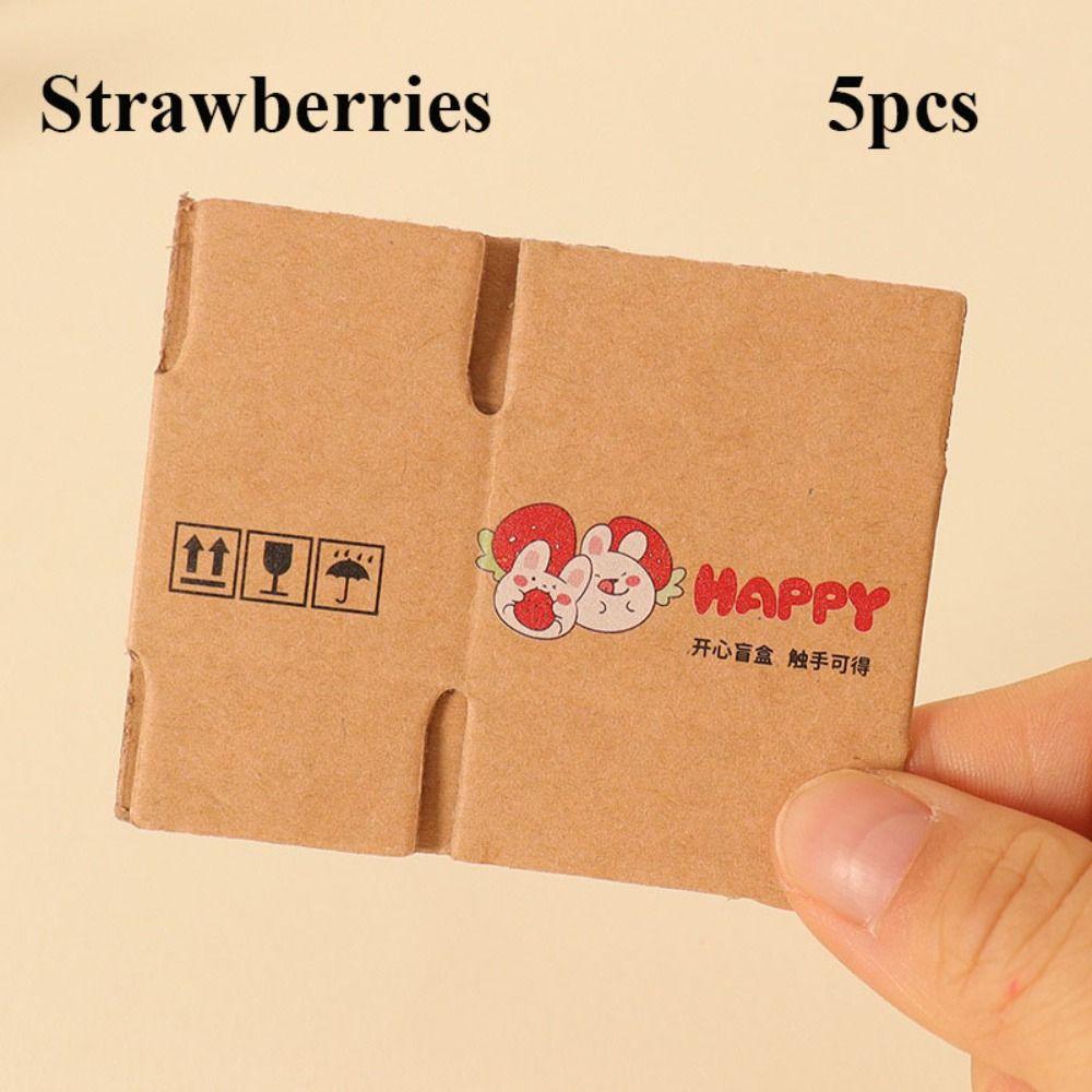5Pcs 6 Styles Carton Express Box 1:12 Doll House Decor New Decor Toy  Dollhouse Decoration